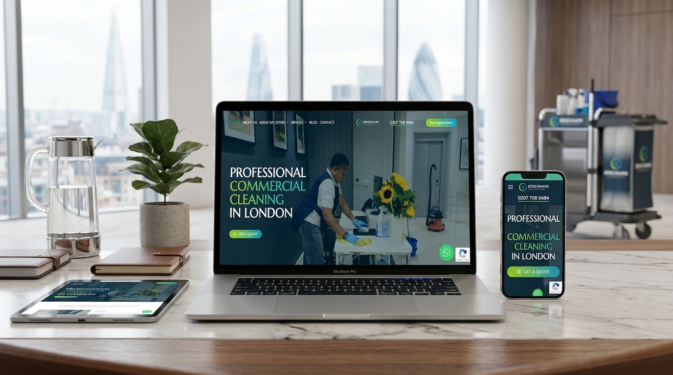 Benchmark Cleaning Services website
